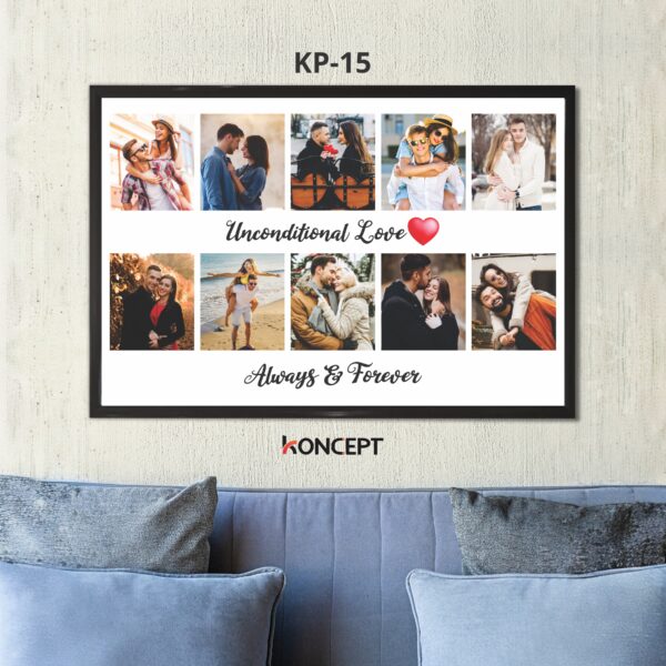 Always and Forever White Personalized Wall Photo Frame