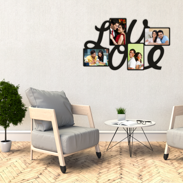 Love Wall Photo Frame – Unique Cutout Design