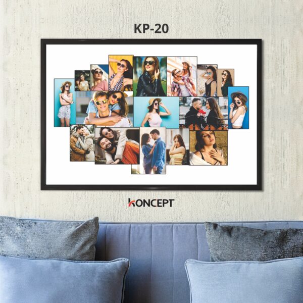 White Collage Custom Wall Hanging Photo Frame