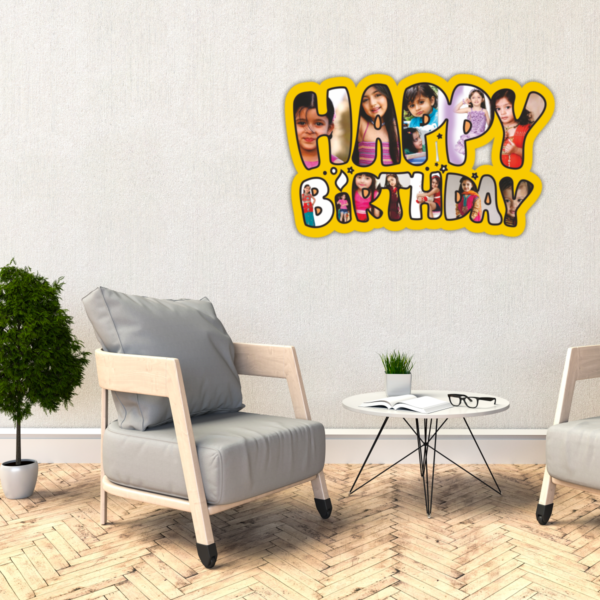 Customized Birthday Cutout Photo Frame – Personalized Gift