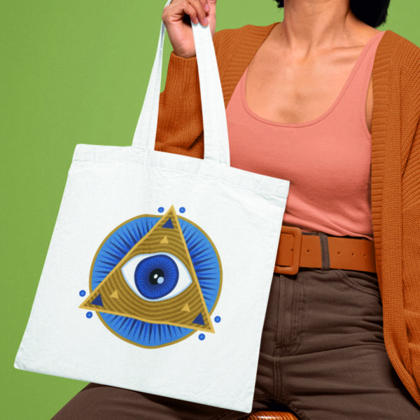 Evil Eye Tote Bag – Spiritual Protection Canvas Bag