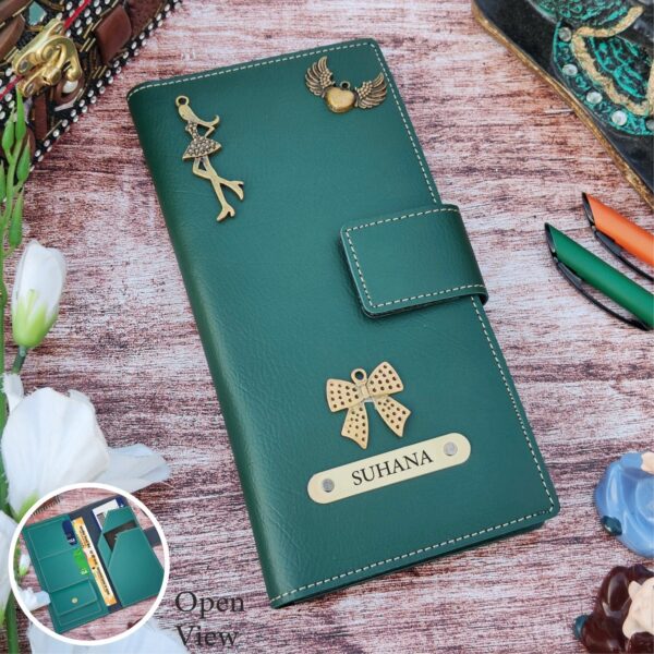 Personalized Leather Travel Wallet – Custom Passport & Card Holder