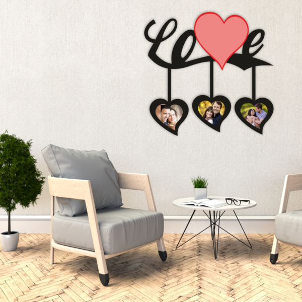 Customized Couple Cutout Frame – Romantic Wall Art