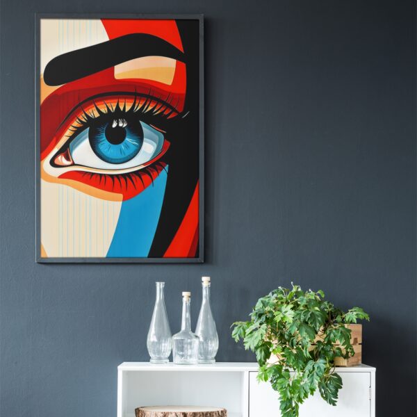 Girl Eye Art Frame - Aesthetic Eye Wall Art for Stylish Interiors