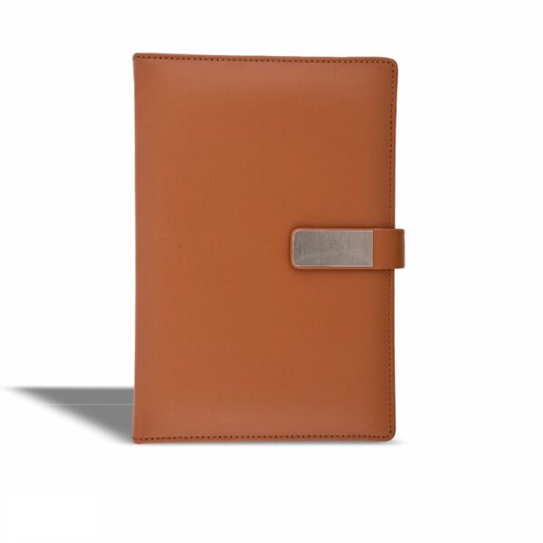 Tan Brown Soft PU Notebook 192 Pages | Non Dated | AS Size