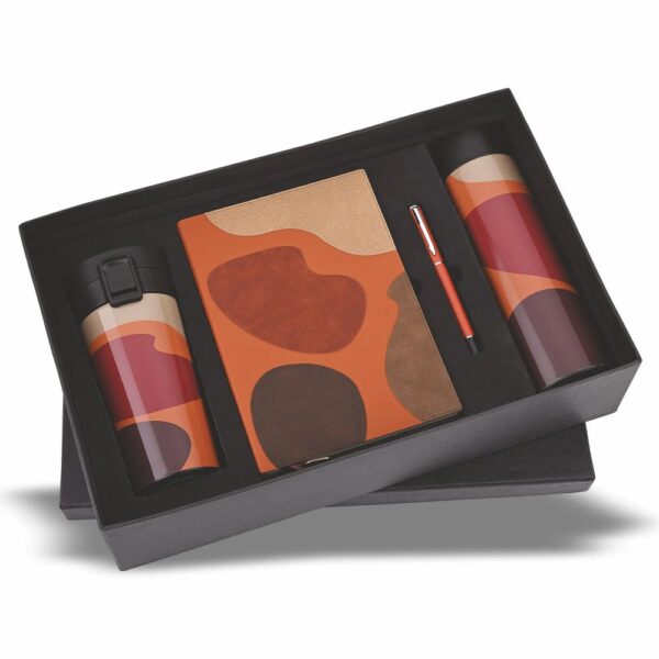 Tan Abstract Diary, Pen, Bottle & Mug