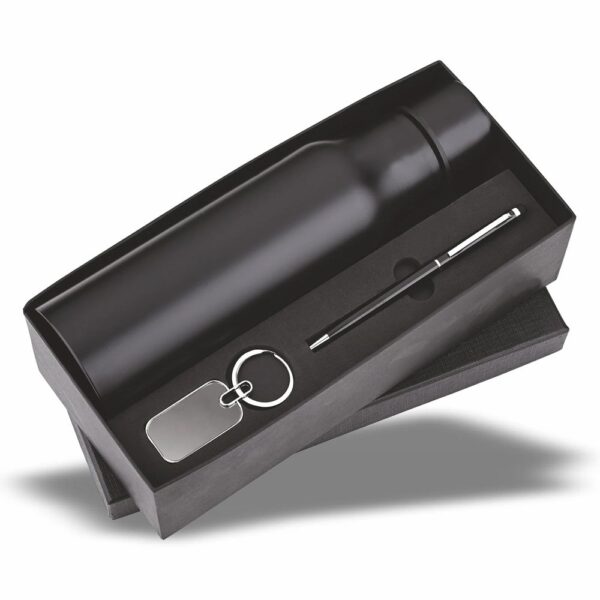 HydroX Black Bottle, Pen, Keychain