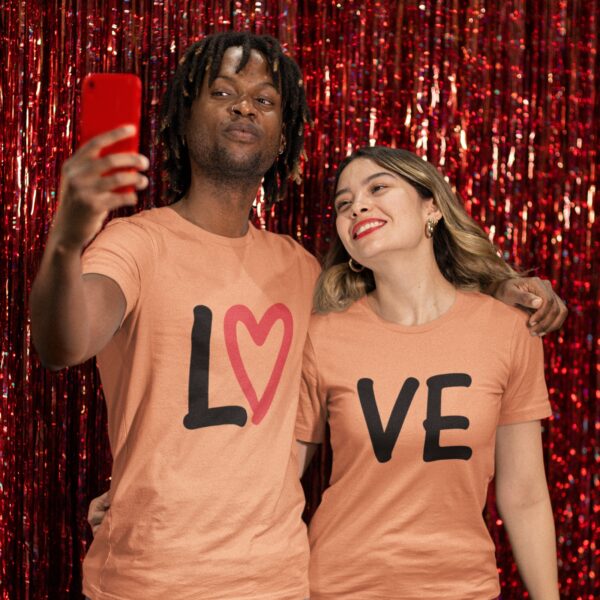 Love Couple T-Shirt – Cute Relationship Matching Outfit